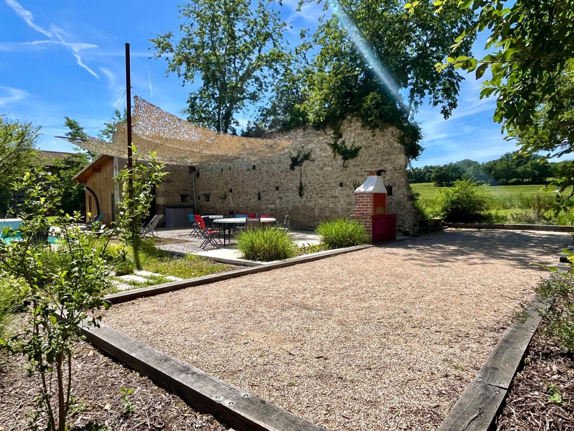 Gite Campagne Famille 15 Pers Piscine Chauffee Jeux Enfants Petanque Saint-Sauvy Eksteriør bilde